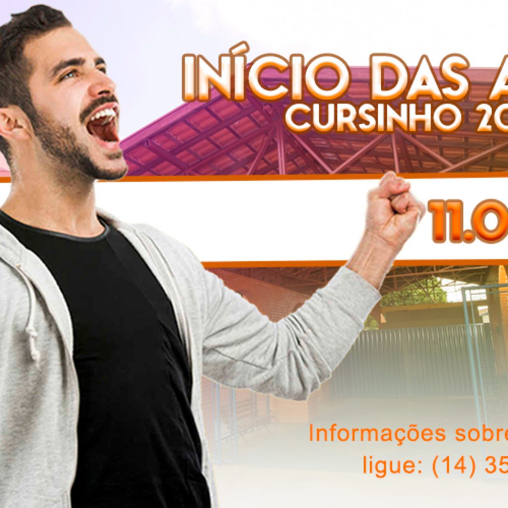 Cursinho ETL, início das aulas 11/03/2019 - ETL