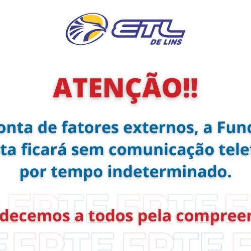 Atenção, linha telefônica suspensa - ETL