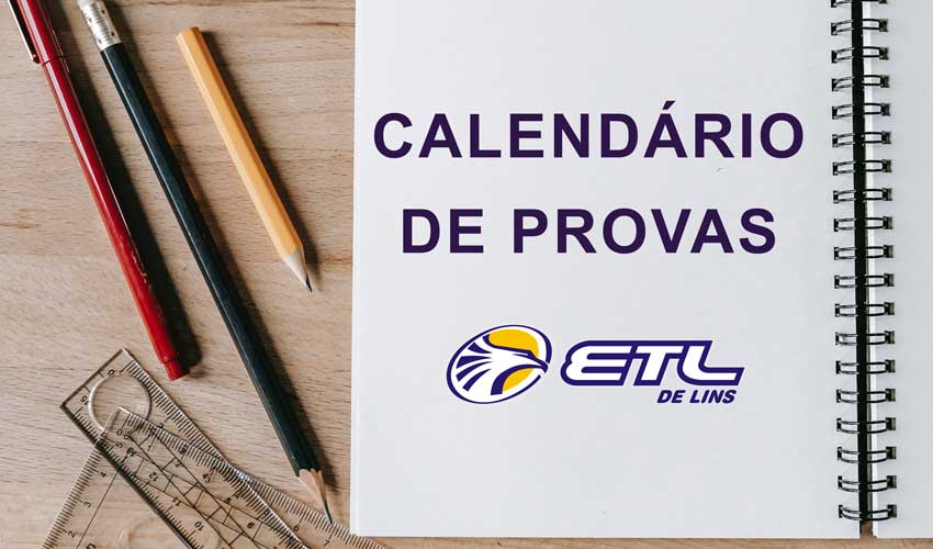 Calendário de Provas Mensais e Bimestrais - 2º bimestre - ETL