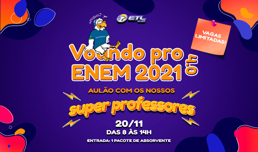 Vem aí o "Voando pro ENEM 4.0" - ETL