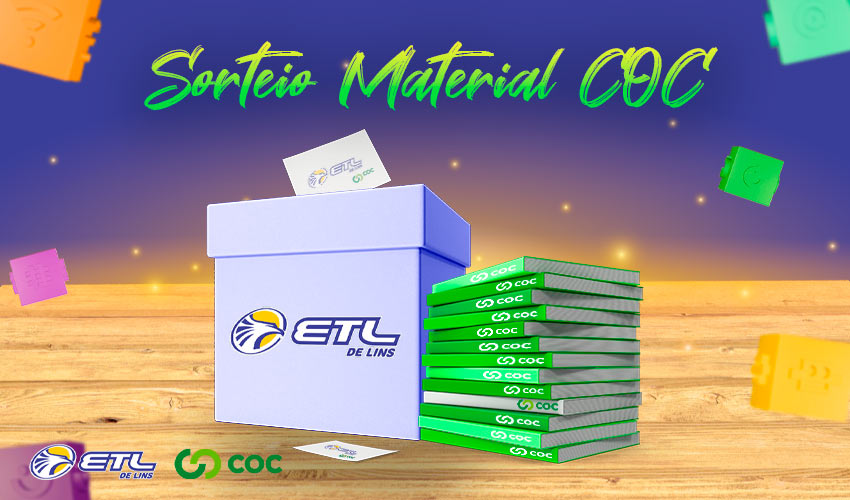 Sorteio do material didático COC 2023